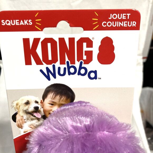 KONG Wubba Plush Squeaky Octopus Dog Toy Interactive Tug & Fetch Size Small Cute - Picture 15 of 16